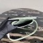 Prada Cleo Brushed Leather Shoulder Bag with Flap 1BD311 Aqua Green 2020