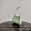 Prada Cleo Brushed Leather Shoulder Bag 1BC499 Aqua Green 2020