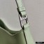 Prada Cleo Brushed Leather Shoulder Bag 1BC499 Aqua Green 2020