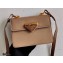 Prada Saffiano Leather Symbole Shoulder Bag 1BD270 Beige 2020