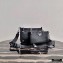 Prada Nylon Shoulder Bag with Detachable Pouch 1BH168 Black 2020