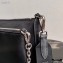 Prada Nylon Shoulder Bag with Detachable Pouch 1BH168 Black 2020