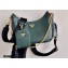 Prada Re-Edition 2005 Saffiano Leather Shoulder Hobo Bag 1BH204 Dark Green/Gold 2020