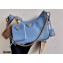 Prada Re-Edition 2005 Saffiano Leather Shoulder Hobo Bag 1BH204 Light Blue/Gold 2020
