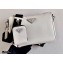 Prada Saffiano Leather Cross-Body Bag 2VH113 White with Strap 2020
