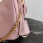 Prada Re-Edition 2005 Saffiano Leather Shoulder Hobo Bag 1BH204 Pink/Gold 2020