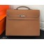 Hermes Kelly Depeches 38cm Briefcase Bag Brown