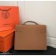Hermes Kelly Depeches 34cm Briefcase Bag Brown