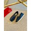 Valentino Metal VLogo Leather Espadrilles Black 2020