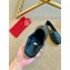 Valentino Metal VLogo Leather Espadrilles Black 2020