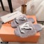 Louis Vuitton Mink Fur Homey Flat Mules Gray 2020