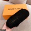 Louis Vuitton Mink Fur Dreamy Slippers Black 2020