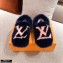 Louis Vuitton Mink Fur Dreamy Slippers Navy Blue 2020