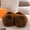 Louis Vuitton Mink Fur Dreamy Slippers Brown 2020