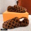 Louis Vuitton Monogram Mink Fur Dreamy Flat Loafers Brown 2020