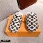 Louis Vuitton Monogram Mink Fur LV Suite Flat Mules White 2020