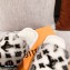 Louis Vuitton Monogram Mink Fur LV Suite Flat Mules White 2020