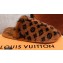 Louis Vuitton Monogram Mink Fur LV Suite Flat Mules Brown 2020