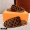 Louis Vuitton Monogram Mink Fur LV Suite Flat Mules Brown 2020