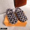Louis Vuitton Monogram Mink Fur Dreamy Flat Loafers Gray 2020