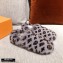 Louis Vuitton Monogram Mink Fur Dreamy Flat Loafers Gray 2020