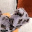 Louis Vuitton Monogram Mink Fur Dreamy Flat Loafers Gray 2020