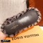 Louis Vuitton Monogram Mink Fur Dreamy Flat Loafers Gray 2020