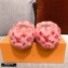 Louis Vuitton Monogram Mink Fur Dreamy Flat Loafers Rose Pink 2020