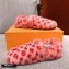 Louis Vuitton Monogram Mink Fur Dreamy Flat Loafers Rose Pink 2020