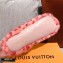 Louis Vuitton Monogram Mink Fur Dreamy Flat Loafers Rose Pink 2020