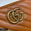 Gucci Diagonal GG Marmont Small Shoulder Camera Bag 447632 Leather Brown 2020