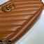 Gucci Diagonal GG Marmont Small Shoulder Camera Bag 447632 Leather Brown 2020