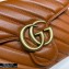 Gucci Diagonal GG Marmont Mini Top Handle Bag 583571 Brown 2020