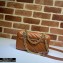 Gucci Diagonal GG Marmont Mini Shoulder Bag 446744 Brown 2020