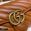 Gucci Diagonal GG Marmont Mini Shoulder Bag 446744 Brown 2020