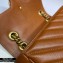 Gucci Diagonal GG Marmont Mini Shoulder Bag 446744 Brown 2020