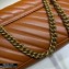 Gucci Diagonal GG Marmont Small Shoulder Bag 443497 Brown 2020