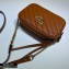 Gucci Diagonal GG Marmont Mini Shoulder Camera Bag 448065 Leather Brown 2020