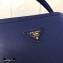 Prada Medium Saffiano Leather Matinée Bag 1BA282 Blue 2020