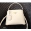 Prada Medium Saffiano Leather Matinée Bag 1BA282 White 2020