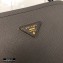 Prada Medium Saffiano Leather Matinée Bag 1BA282 Gray 2020