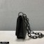 Prada Vintage Chain Shoulder Bag 6671 Fabric Black 2020