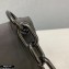 Prada Vintage Chain Shoulder Bag 6671 Fabric Black 2020