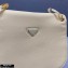 Prada Vintage Chain Shoulder Bag 6671 Fabric Beige 2020