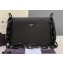 Prada Vintage Chain Shoulder Bag 6690 Fabric Black 2020