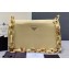 Prada Vintage Chain Shoulder Bag 6690 Fabric Beige 2020