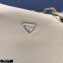 Prada Vintage Chain Shoulder Bag 6690 Fabric Beige 2020