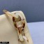 Prada Vintage Chain Shoulder Bag 6690 Fabric Beige 2020