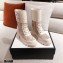 Gucci GG Canvas and Leather Boots Beige with Interlocking G 2020
