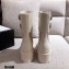 Gucci GG Canvas and Leather Boots Beige with Interlocking G 2020